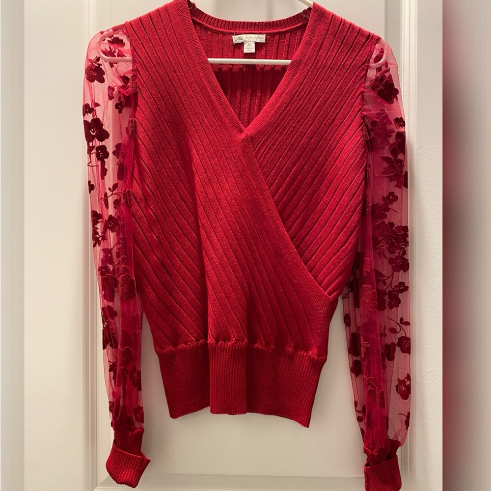 Cato Knit Top W/ Sheets Sleeves Size XS 4-6